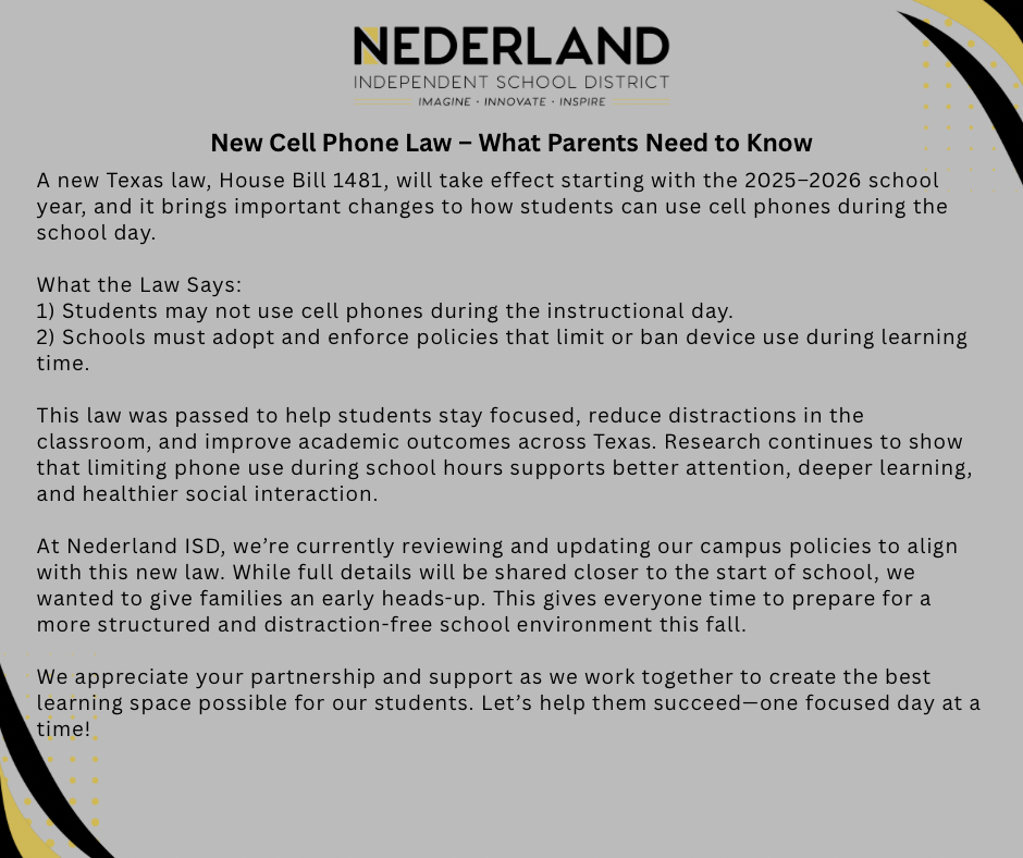 New Cell Phone Law