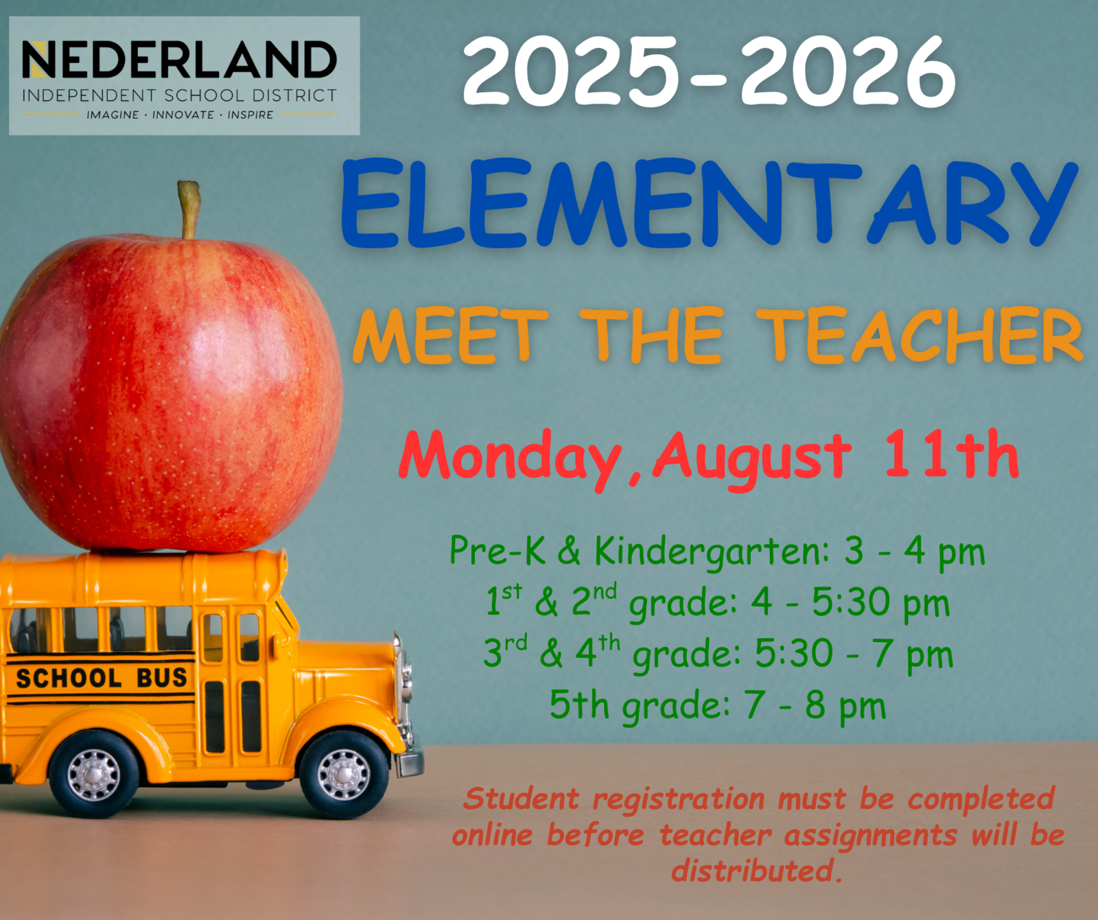 Elementary Meet the Teacher
