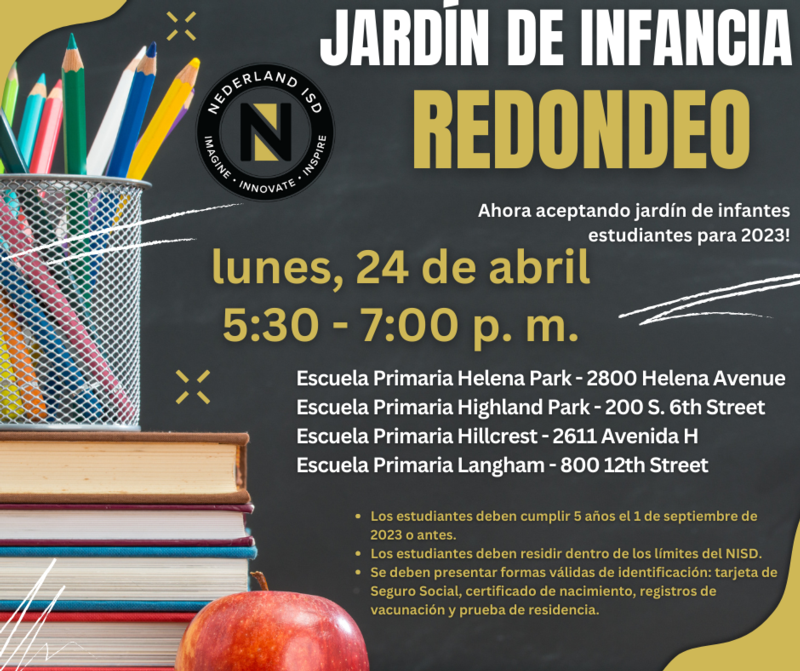 Kindergarten Round Up Accepting (Spanish)