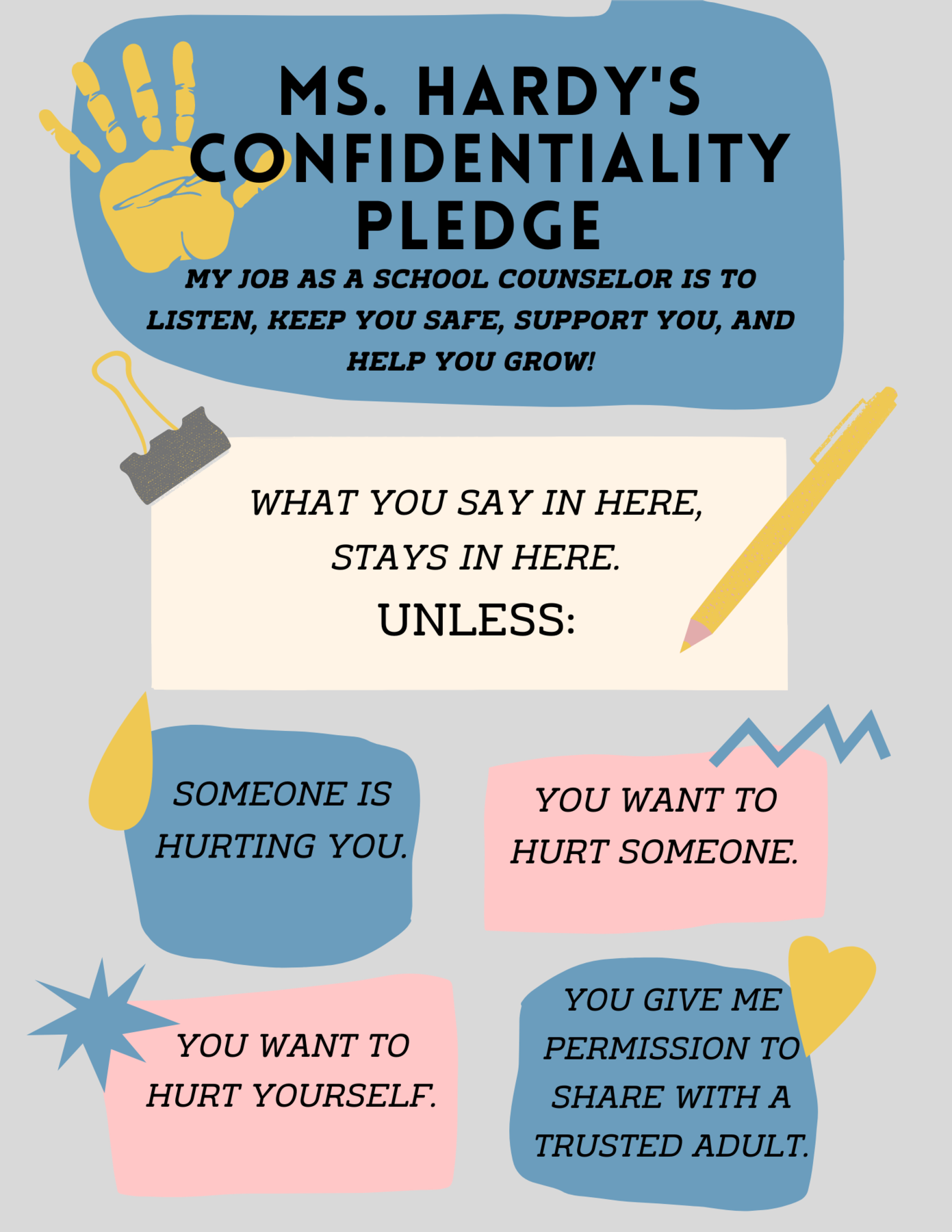 Confidentiality pledge